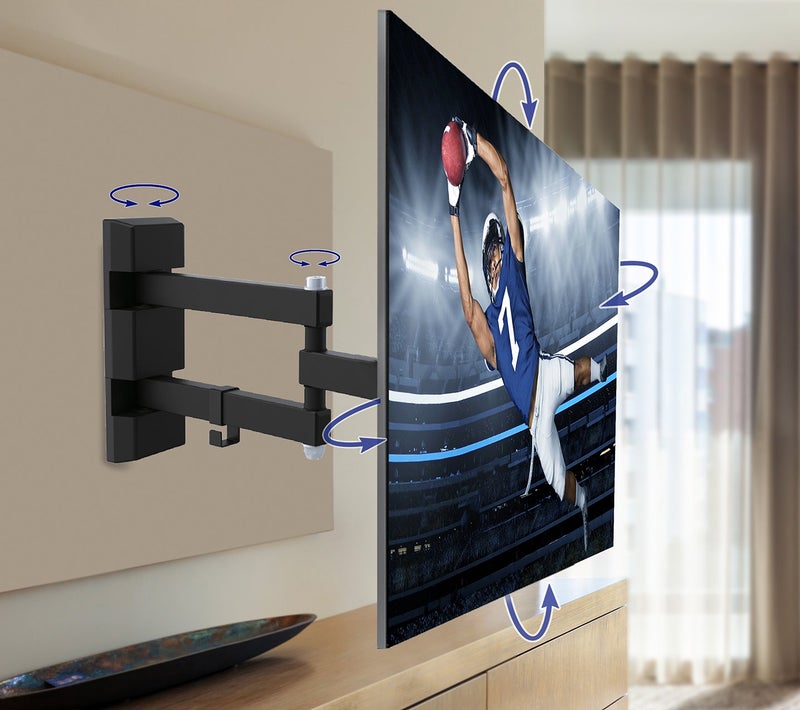 QualGear QG-TM-006-BLK 23-Inch to 42-Inch Universal Low Profile Tilting Wall Mount LED TVs, Black - Image 2